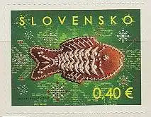 Slowakei Mi.Nr. 671 Weihnachten, Weihnachtsgebäck, selbstklebend (0,40)