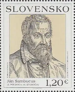 Slowakei Mi.Nr. 672 Johannes Sambucus, Philologe und Arzt (1,20)