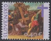 Slowakei Mi.Nr. 678 Ostern, Gemälde "Tragen des Kreures" (0,40)