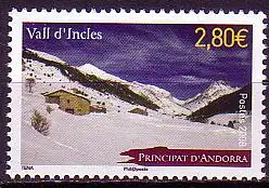 Andorra franz Mi.Nr. 682 Tourismus, Incles-Tal (2,80)