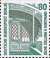 Berlin Mi.Nr. 796C Sehenswürdigkeiten Zeche Zollen II oben geschn. (80)