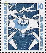 Berlin Mi.Nr. 798C Sehenswürdigkeiten  Flughafen Frankfurt oben gschn. (10)