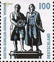 D,Bund Mi.Nr. 1934C Sehenswürdigk.,Goethe-Schiller, oben geschn. (100)