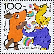 D,Bund Mi.Nr. 1990 Jugend 98, Sendung mit der Maus (100+50)