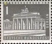 Berlin Mi.Nr. 140y Berl.Stadtbilder Brandenburger Tor, fluoresz. Papier (1)