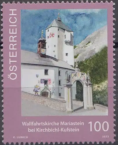 Österreich MiNr. (noch nicht im Michel) Wallfahrtskirche Mariastein(100)