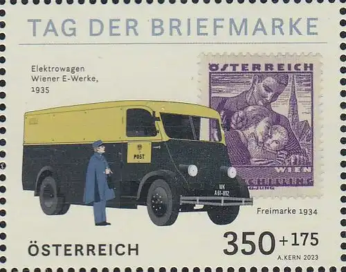 Österreich MiNr. (noch nicht im Michel) Tag der Briefmarke (350+175)