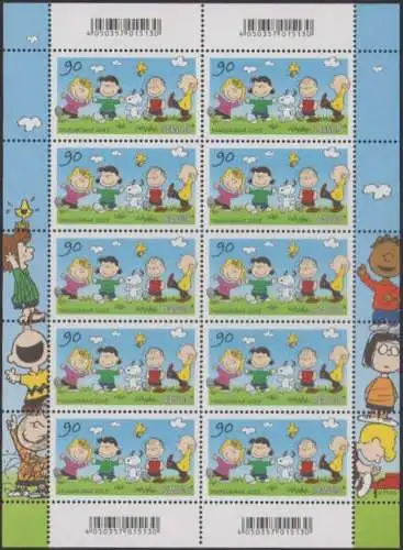 D,Bund MiNr. Klbg.3370 Comics, Die Peanuts, Die Rasselbande