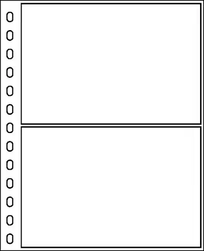 Lindner Ergänzungshülle für Postkartenalbum Classic (13 Loch) 811