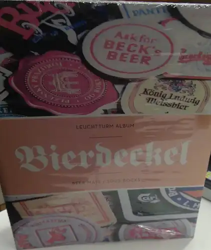 Leuchtturm Bierdeckelalbum (neu, aber etwas verblichen)