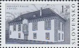 Slowakei Mi.Nr. 742 Schönheiten d.Heimat, Sobášny-Palast (1,30)