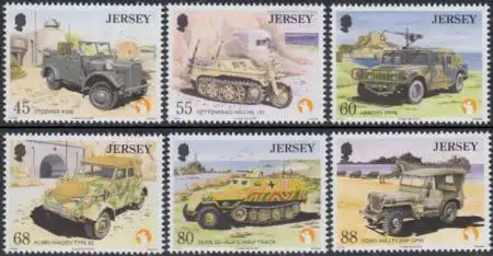 Jersey Mi.Nr. 1757-62 Militärfahrzeuge (6 Werte)