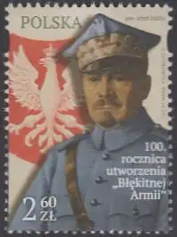 Polen MiNr. 4910 Blaue Armee, Jozef Haller, Staatswappen (2,60)