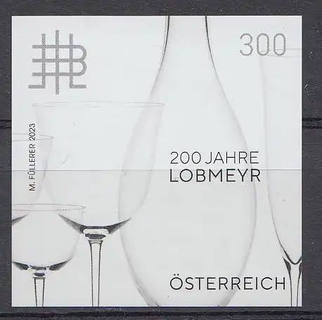 Österreich Schwarzdruck der MiNr. 3715 Klassische Warenzeichen, Glasmanufaktur