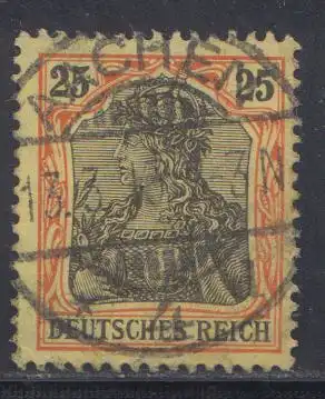 D,Dt.Reich Mi.Nr. 88I, Freim. Germania gestempelt