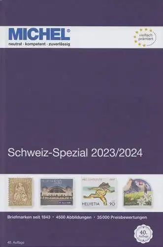 Michel Spezial-Katalog Schweiz 2023/2024, 40. Auflage 