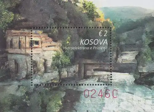 Kosovo MiNr. Block 63 Wasserkraftwerk von Prizren