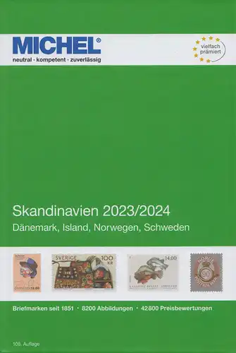 Michel Europa Katalog Band 10 - Skandinavien 2023/2024, 108. Auflage