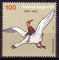 D,Bund Mi.Nr. 2705 Selma Lagerlöf, Roman Nils Holgersson, Gans (100)