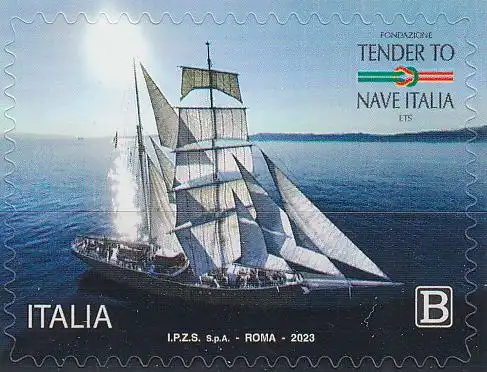 Italien MiNr. (noch nicht im Michel) Nava Italia, Segelschiff, skl.