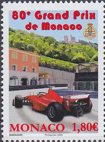 Monaco Mi.Nr. 3634 80. Grand Prix de Monaco (1,80)