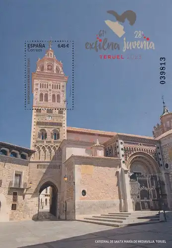 Spanien MiNr. Block (noch nicht im Michel) 61. Exfilna Teruel 2023