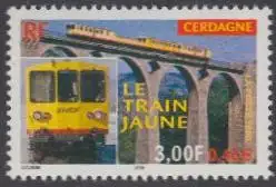 Frankreich Mi.Nr. 3479 Gelber Zug der Cerdagne, Eisenbahnviadukt (3,00/0,46)