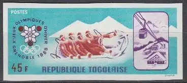 Togo Mi.Nr. 629B Olympia 1968 Grenoble, Viererbob (45)