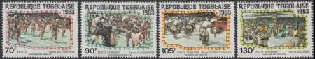 Togo Mi.Nr. 1656-59 Tänze (4 Werte)