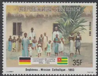 Togo Mi.Nr. 1678 100J. dt.-togol.Freundschaft, Kath.Mission Degbénou (35)