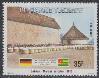 Togo Mi.Nr. 1684 100J. dt.-togol.Freundschaft, Baumwollmarkt Sokode (35)