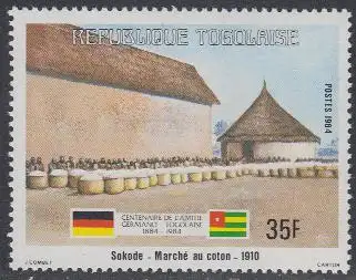 Togo Mi.Nr. 1684 100J. dt.-togol.Freundschaft, Baumwollmarkt Sokode (35)