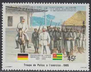 Togo Mi.Nr. 1687 100J. dt.-togol.Freundschaft, Polizeitruppen (45)