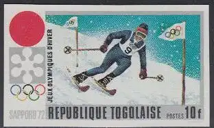 Togo Mi.Nr. 889B Olympia 1972 Sapporo, Skiabfahrtslauf (10)