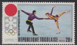 Togo Mi.Nr. 890A Olympia 1972 Sapporo, Eiskunstlauf (20)