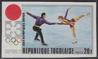 Togo Mi.Nr. 890B Olympia 1972 Sapporo, Eiskunstlauf (20)