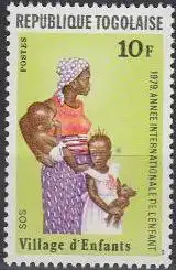 Togo Mi.Nr. 1361A Int.Jahr d.Kindes, Mutter mit Kindern (10)