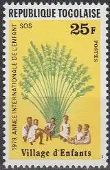 Togo Mi.Nr. 1364A Int.Jahr d.Kindes, Kinder vor Palme (25)