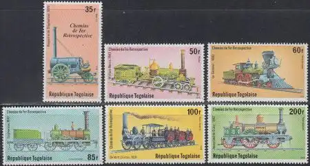 Togo Mi.Nr. 1374-79A Lokomotiven (6 Werte)