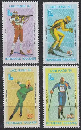 Togo Mi.Nr. 1414-17A Olympische Winterspiele Lake Placid (4 Werte)