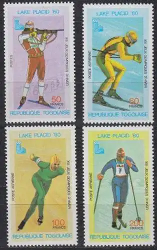 Togo Mi.Nr. 1414-17A Olympische Winterspiele Lake Placid (4 Werte)