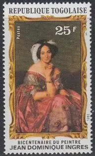 Togo Mi.Nr. 1462A Gemälde Baronin Rothschild von Dominique Ingres (25)