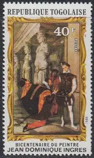 Togo Mi.Nr. 1464A Gemälde Don Pedro und Heinrich IV von Dominique Ingres (40)