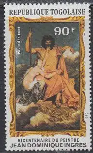 Togo Mi.Nr. 1465A Gemälde von Jupiter und Thetis Dominique Ingres (90)