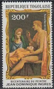 Togo Mi.Nr. 1467A Gemälde Tu Marcellus Eris von Dominique Ingres (200)