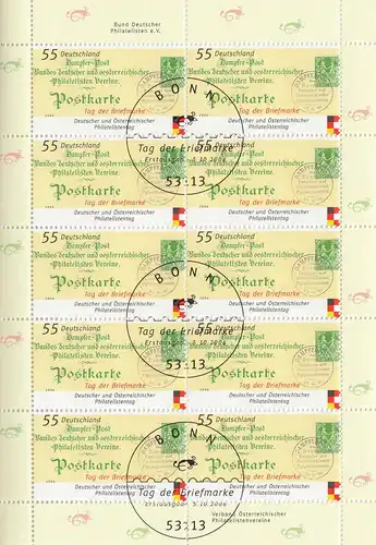 D,Bund Mi.Nr. 2565 Tag der Briefmarke 2006, Historische Postkarte (Klbg.)