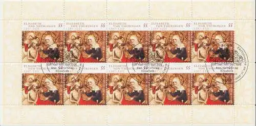 D,Bund Mi.Nr. 2628 Hl. Elisabeth von Thüringen (Klbg.)