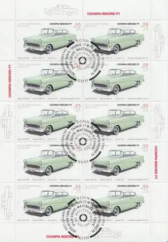 D,Bund Mi.Nr. Klbg. 2363 Wohlfahrt, Oldtimer Opel Olympia Record (m.10x2363)