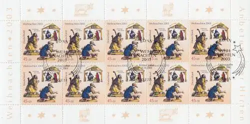 D,Bund Mi.Nr. Klbg. 2369 Weihnachten, Anbetung der Hirten (m.10x2369)