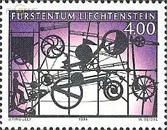 Liechtenstein Mi.Nr. 1084 Skuptur Eloge de la folie von Tinguely (4,00)